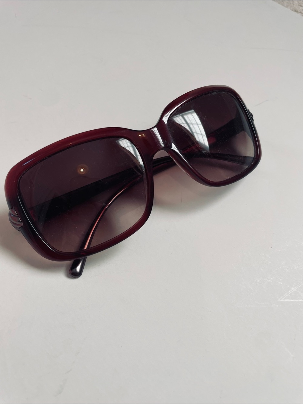 David Yurman Waverly Merlot/Taupe Sunglasses 57mm Cable Square DY034 - Picture 2 of 15
